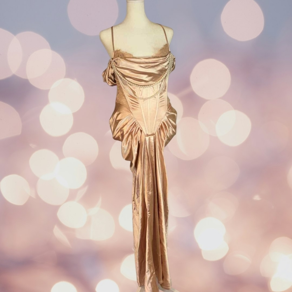 NWT Lacemade Muse Baroque Corset Dress - Picture 3 of 16